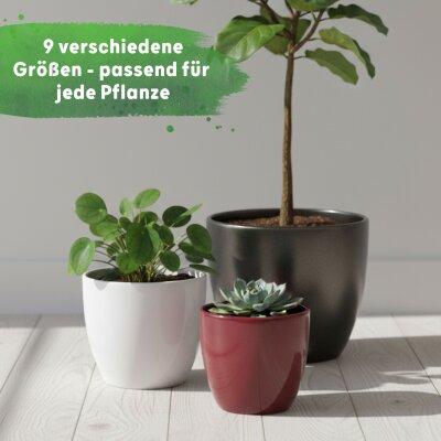 Sylt Blumentopf Keramik gl&auml;nzend