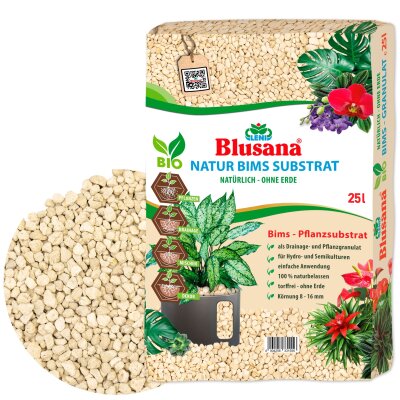 Blusana Bims Pflanzsubstrat K&ouml;rnung 8-16 mm