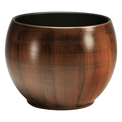 Bali Blumentopf Keramik Holzdekor