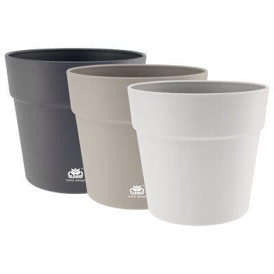 Classic Blumentopf Kunststoff matt genarbt