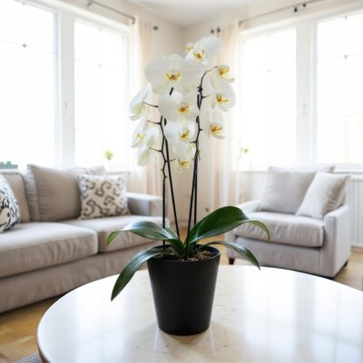 Flori Orchideentopf Kunststoff matt genarbt