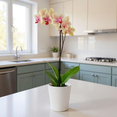 Flori Orchideentopf Kunststoff matt genarbt