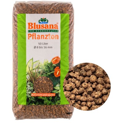 Blusana Pflanzton K&ouml;rnung 8-16 mm 50 l Sack -...