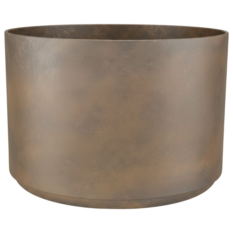 Bavaria Pflanzgef&auml;&szlig; rund 50, Glatt matt Edelrost-Optik