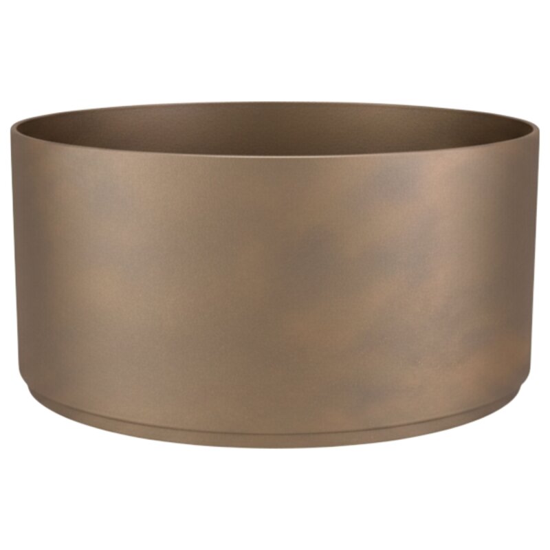 Sauerland Pflanzgef&auml;&szlig; rund 50, Glatt matt Edelrost-Optik