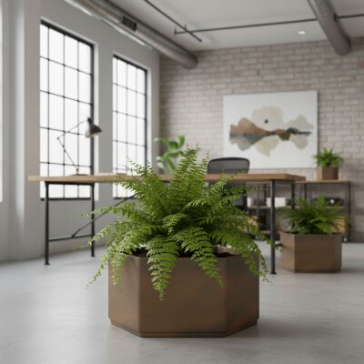 Sauerland Pflanzgef&auml;&szlig; sechseckig 55, Glatt...