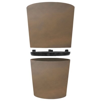 Flori Duo Pflanzgef&auml;&szlig; rund 42, Glatt matt...