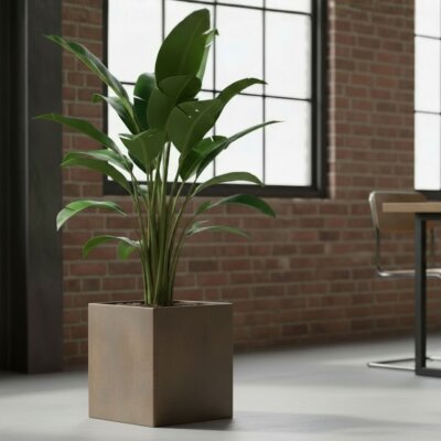 Elegance W&uuml;rfel 40, Glatt matt Edelrost-Optik