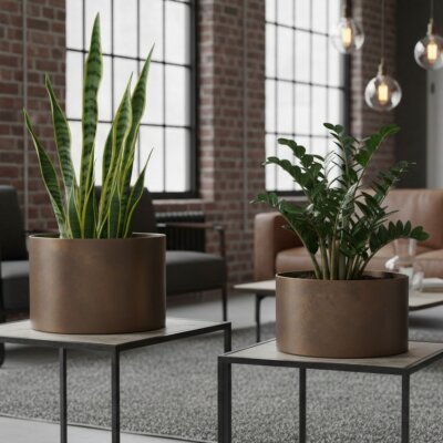 Elegance Tischgef&auml;&szlig; rund 37/21, Glatt matt...