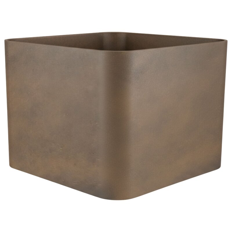 Elegance W&uuml;rfel 50, Glatt matt Edelrost-Optik