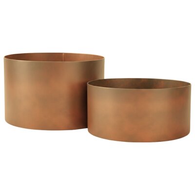 Elegance Tischgef&auml;&szlig; rund 37/14,5, Glatt matt...