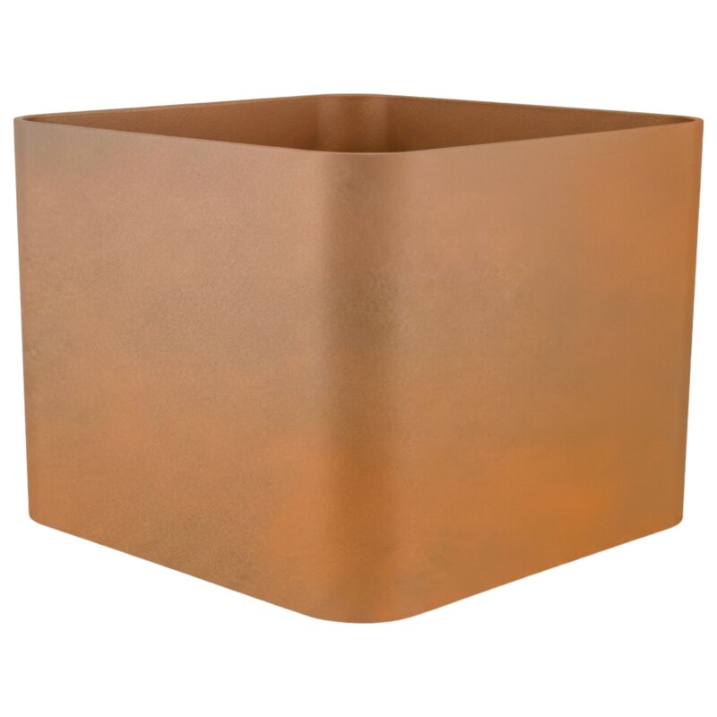 Elegance W&uuml;rfel 50, Glatt matt Cortenstahl-Optik