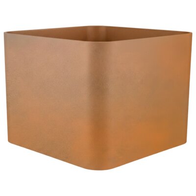 Elegance W&uuml;rfel 50, Glatt matt Cortenstahl-Optik